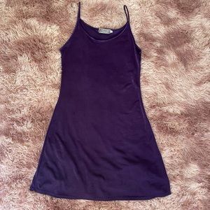 Chic glam shimmery purple dress